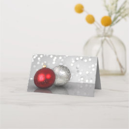 Shimmery jul Ornaments Gift Certificate Placeringskort