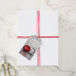 Shimmery jul Ornaments - Gift Märkre Presentetikett