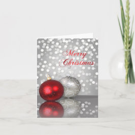 Shimmery jul Ornaments - Greeting Card Helgkort