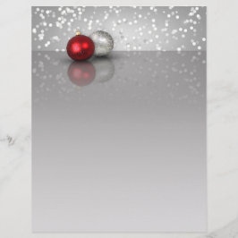 Shimmery jul Ornaments - Letterhead