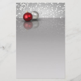 Shimmery jul Ornaments - Stationery Brevpapper