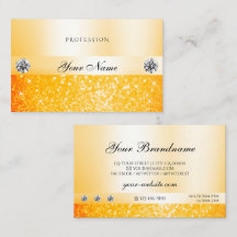 Shimmery Orange Gnistra Glitter Luxurious Diamonds