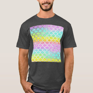 Shimmery Rainbow Glitter Mermaid Scales 19 T Shirt
