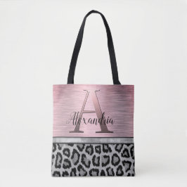 Shimmery Rosa Monogram Leopard Tygkasse