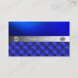 Shimmery Silver Gnistra Glitter Diamonds Business Visitkort