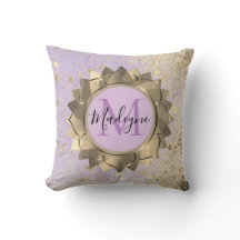 Shimmery Stars Guld Lotus Mandala Monogram