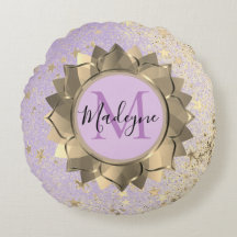 Shimmery Stars Guld Lotus Mandala Monogram