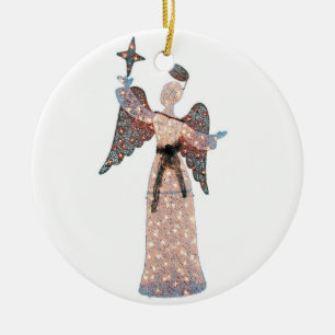 SHIMMING ANGEL CHRISTMAS ORNAMENT OCH GIFT