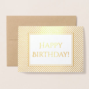 Shimming Birthday Hälsning Folierat Kort