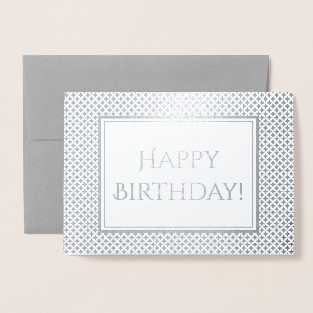 Shimming Birthday Hälsning Folierat Kort (Framsida med kuvert)