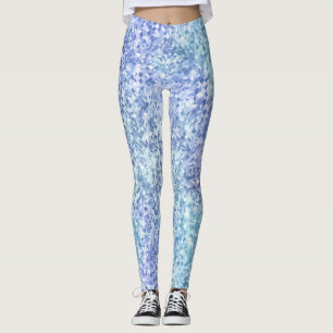 Shimming Teal Blue och Lila Prism Leggings