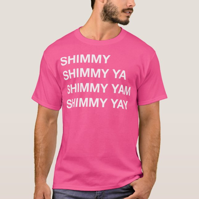 Shimmy Shimmy - Hiphop Oldschool Rap Tee 90S Mus (Framsida)