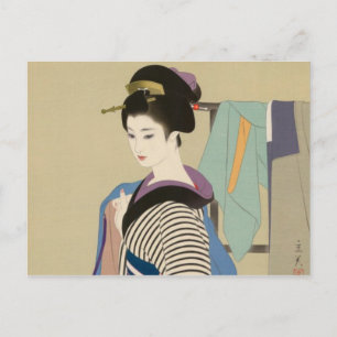 Shimura Tatsumi - Två motiv av japanska kvinnor Vykort