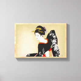 Shimura Tatsumi Två Subjekt japanska kvinnor Canvastryck