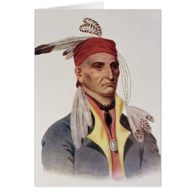 Shin-ga-ba W'Ossin eller 'avbildar Stone Hälsningskort (Framsidan)