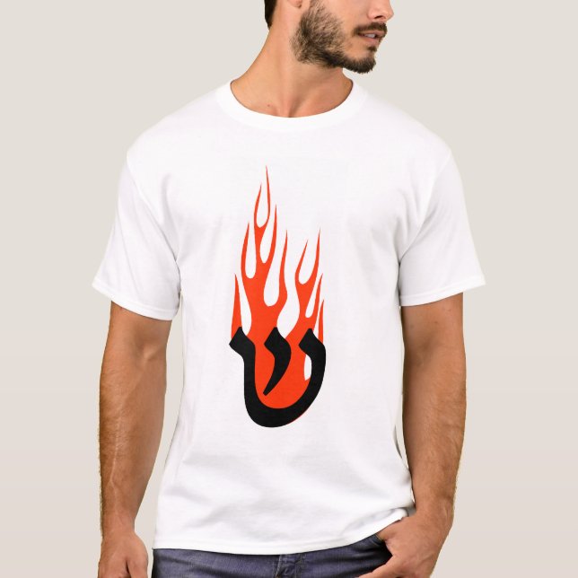 Shin med flammar t-shirt (Framsida)