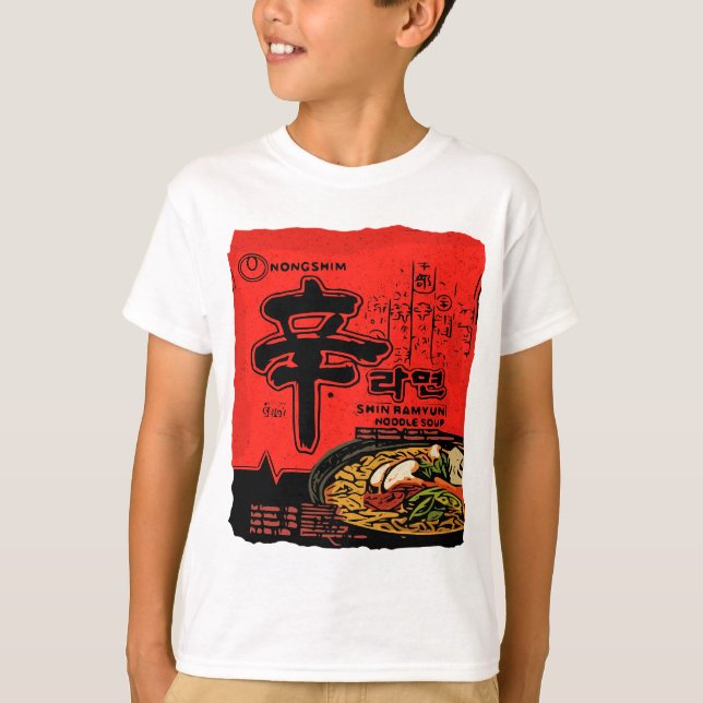 Shin Ramyun Koreanska Ramen T Shirt (Framsida)