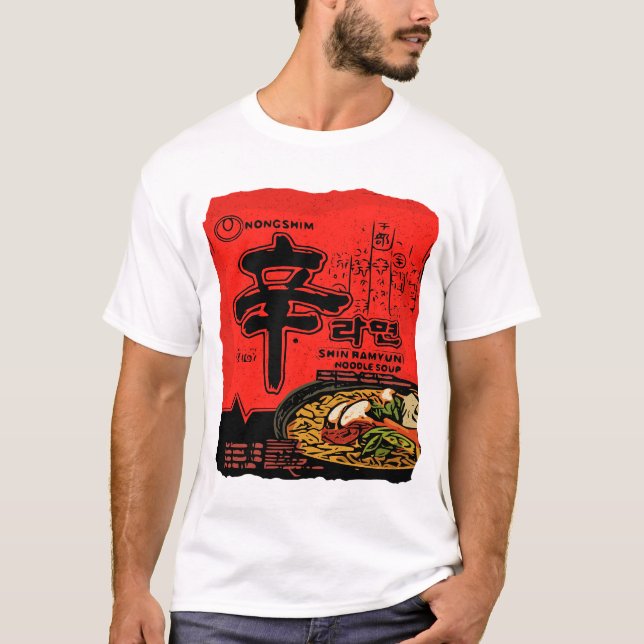 Shin Ramyun Koreanska Ramen T Shirt (Framsida)