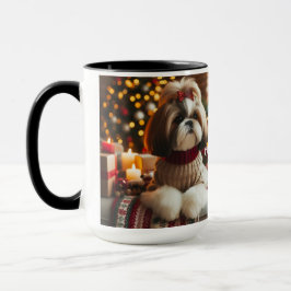Shin Tzu Pair Christmas Day Coffee Mug Cup Mugg
