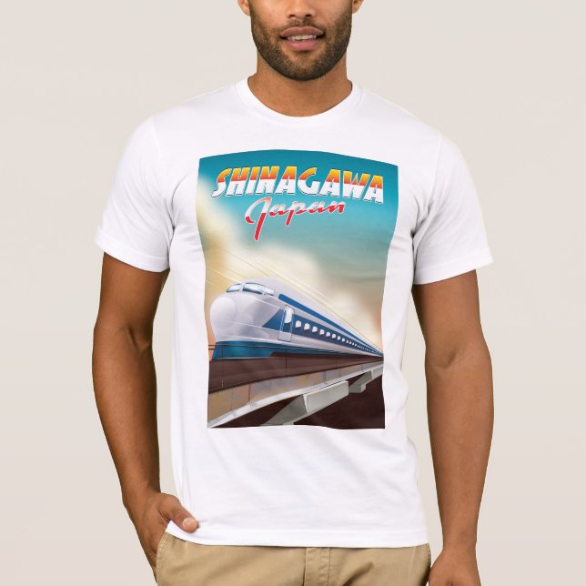 Shinagawa Japan-reseaffisch. T Shirt (Framsida)