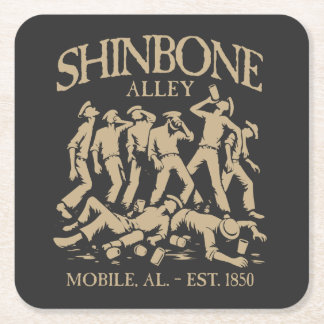 Shinbone Alley Underlägg Papper Kvadrat