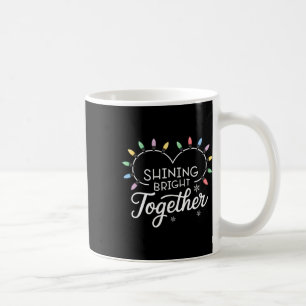 Shindrande ljus Tillsammans Helgdag Ljus Heart Chr Kaffemugg