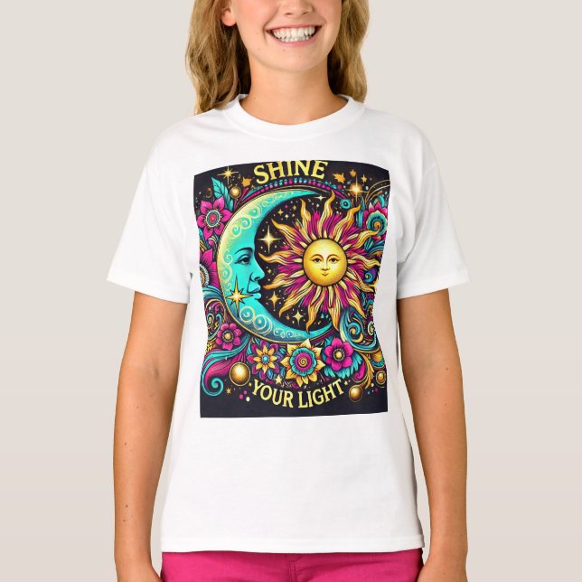 "SHINE ALEXANDRIA DIN LJUS" T SHIRT (Framsida)