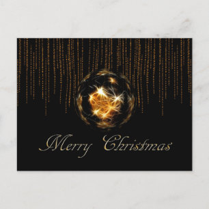 Shine/Bling God jul Boll Vykort