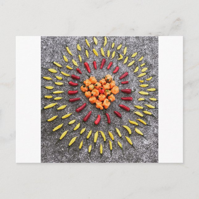Shine Bright Heart - Pepper Art®-vykort Vykort (Framsida)