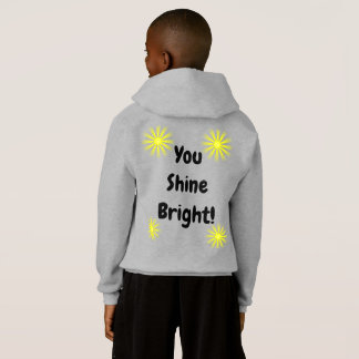 'Shine Bright' Hoodie Kid/Young Vuxen (Grått) T Shirt