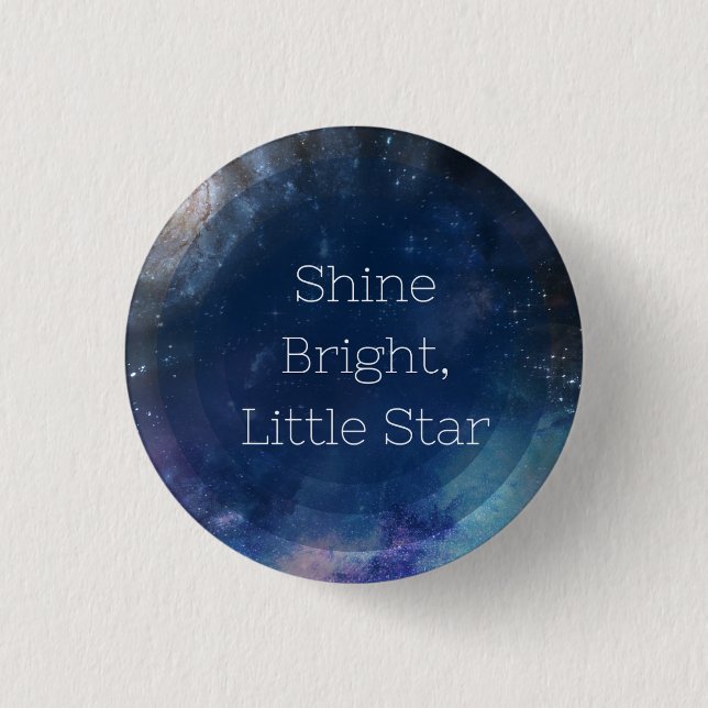 Shine Bright Little Star Knapp (Framsida)