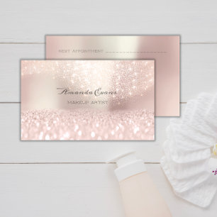 Shine Bright med Sparkly Rosa Glitter Makeup Arti Tidsbeställning Kort