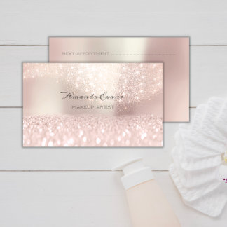 Shine Bright med Sparkly Rosa Glitter Makeup Arti Tidsbeställning Kort