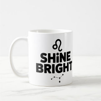Shine Bright Mugg - Leo Astrology Coffee Kopp