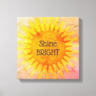Shine Bright Positive Affirmation Quote Wall Art Canvastryck