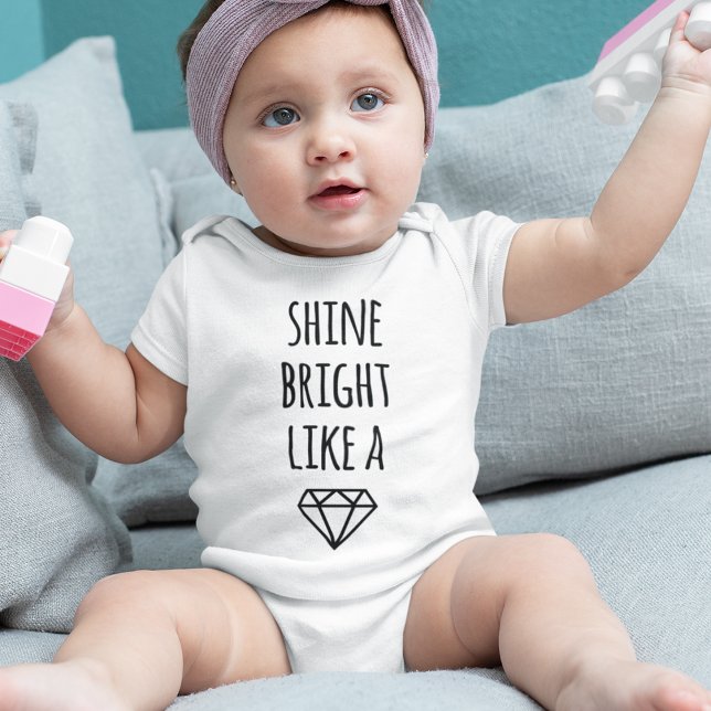 Shine Bright som en Diamond Baby Bodykostym Tee Shirt (Skapare uppladdad)