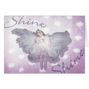 Shine, digital kollage hälsningskort