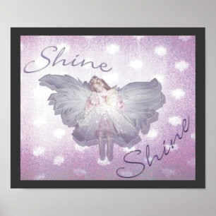 Shine, digital kollage poster