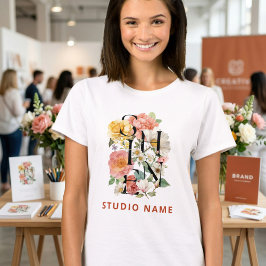 SHINE Floral Creative Studio Name Corporate T Shirt