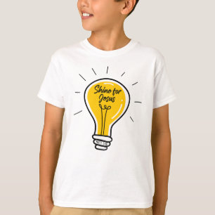 Shine for JESUS - Matthew 5:16 Söndag School T Shirt
