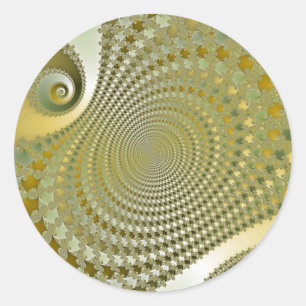 Shine - Fractal Runt Klistermärke