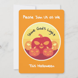 Shine God's Light Halloween-inbjudan Inbjudningar