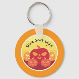 Shine God's Light Halloween Keychain Nyckelring