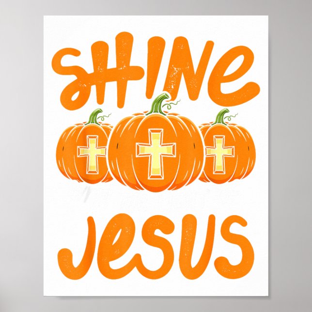 Shine Like The Light Of Jesus Christian Jack O Lan Poster (Framsidan)