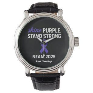 Shine Lila stand Strong NEAM 2025 Epilepsy Armbandsur