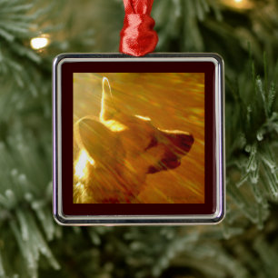 Shine on Me Heaven German Shepherd Julgransprydnad Metall