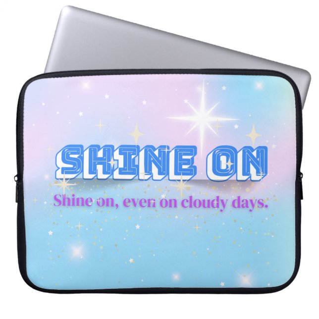 SHINE ON - Soft Rainbow Star Edition 15" Laptop Fodral (Framsidan)