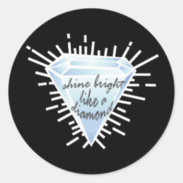 Shine Runt Klistermärke