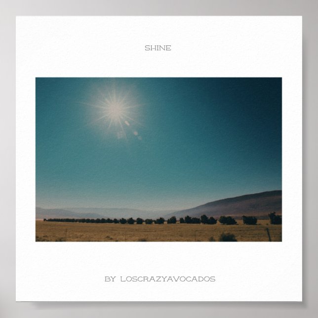 Shine Sydafrika Morgon Landskapsaffisch Poster (Framsidan)