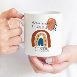 Shine tillsammans Rainbow Doodle Best Teacher nåns Kaffemugg